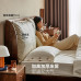 Double Bed Walnut Small Luxury Style 180cm Soft Mattress Double Bed Walnut Small Luxury Style 180cm Soft Mattress