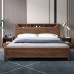 Huotuomu Double Bed Full Solid Wood Modern Luxury Minimalist Storage Bedroom Huotuomu Double Bed Full Solid Wood Modern Luxury Minimalist Storage Bedroom