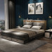 Scandinavian Luxury Modern Minimalist Solid Wood Bed Storage Single Double Bedroom