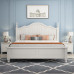 American Light Luxury Solid Bed Modern Simple Single Double Bed White Princess Bed Cream Wind Childrens Bed