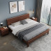 Scandinavian Solid Wood Modern Simple Double Bed Economic Master Bedroom Apartment Inn Bed Furniture