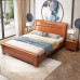 Double Bed Chinese Style Economy Storage High Box Solid Wood Bed