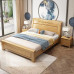 Double Bed Chinese Style Economy Storage High Box Solid Wood Bed