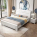 Double Bed Chinese Style Economy Storage High Box Solid Wood Bed