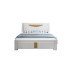 Modern Simple Solid Wood Double Bed Oak Storage Bed Marriage Bed White Modern Simple Solid Wood Double Bed Oak Storage Bed Marriage Bed White