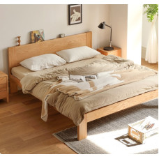 Modern Simplified Oak Single Bed for Small Bedrooms Modern Simplified Oak Single Bed for Small Bedrooms