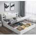 High Pressure Storage Bed Modern Minimalist Double Bed Solid Wood Master Bedroom Storage Bed Single Bed Tatami Bed Box Bed High Pressure Storage Bed Modern Minimalist Double Bed Solid Wood Master Bedroom Storage Bed Single Bed Tatami Bed Box Bed
