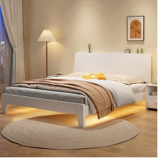 Modern Minimalist Nordic Double Bed White Bed Frame Modern Minimalist Nordic Double Bed White Bed Frame