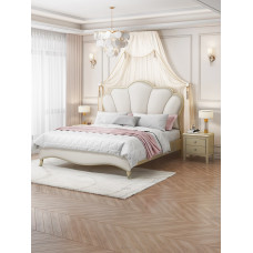 American Light Luxury Solid Wood Bed Modern Minimalist Double Bed European High Storage Box Flower Petal Wedding Bed American Light Luxury Solid Wood Bed Modern Minimalist Double Bed European High Storage Box Flower Petal Wedding Bed