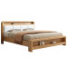 Nordic Solid Wood Double Bed Chinese Style Simple Economical 15cm High Storage Bed Nordic Solid Wood Double Bed Chinese Style Simple Economical 15cm High Storage Bed