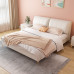 Modern Minimalist Bed Double Leather Bed Nordic Creamy Romantic Soft Bedding Wedding Bed Modern Minimalist Bed Double Leather Bed Nordic Creamy Romantic Soft Bedding Wedding Bed