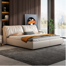 Italian Minimalist Leather Bed for Homemaster Bedrooms Italian Minimalist Leather Bed for Homemaster Bedrooms