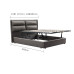 Genuine Leather Modern Chic Master Bedroom Double Bed Storage Soft Bed Genuine Leather Modern Chic Master Bedroom Double Bed Storage Soft Bed