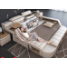 Modern Massage Leather Bed Double Bed with Storage for Couples