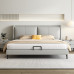 Genuine Leather Bed Wedding Bed Master Bedroom Double Bed Luxury Modern Minimalist High End Leather Bed Genuine Leather Bed Wedding Bed Master Bedroom Double Bed Luxury Modern Minimalist High End Leather Bed