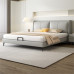 Genuine Leather Bed Wedding Bed Master Bedroom Double Bed Luxury Modern Minimalist High End Leather Bed Genuine Leather Bed Wedding Bed Master Bedroom Double Bed Luxury Modern Minimalist High End Leather Bed