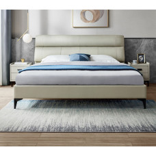 Modern Minimalist Leather Double Bed Modern Minimalist Leather Double Bed
