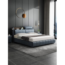 Leather Bed Luxury Modern Minimalist Master Bedroom New Large Double Marriage Bed Leather Bed Luxury Modern Minimalist Master Bedroom New Large Double Marriage Bed