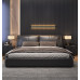 Italian Luxury Bed Master Bedroom Leather Bed Nordic Style Modern Minimalist Bedroom Double Soft Padded Wedding Bed High End