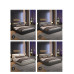 Italian Luxury Bed Master Bedroom Leather Bed Nordic Style Modern Minimalist Bedroom Double Soft Padded Wedding Bed High End