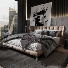 Luxury Modern Leather Bed Double Queen Bedroom Storage Bed Luxury Modern Leather Bed Double Queen Bedroom Storage Bed
