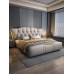 Modern Minimalist Leather Bed Luxury Master Bedroom Double Bed 2 Meter King Bed Tatami Soft Package Marriage Bed