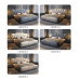 Modern Minimalist Leather Bed Luxury Master Bedroom Double Bed 2 Meter King Bed Tatami Soft Package Marriage Bed