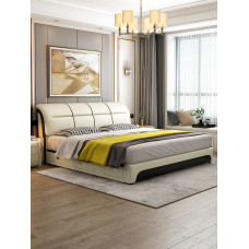 Modern Double Bed Storage Bed Frame Solid Wood Toddler Bed Master Bedroom Bed Modern Double Bed Storage Bed Frame Solid Wood Toddler Bed Master Bedroom Bed