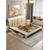 Modern Double Bed Storage Bed Frame Solid Wood Toddler Bed Master Bedroom Bed Modern Double Bed Storage Bed Frame Solid Wood Toddler Bed Master Bedroom Bed