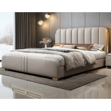 Modern Elegant Leather Double Bed Master Bedroom Storage Bed Modern Elegant Leather Double Bed Master Bedroom Storage Bed