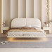 Luxurious Modern Simple Bedroom Double Bed Storage Lamp Wooden Bed