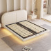 Luxurious Modern Simple Bedroom Double Bed Storage Lamp Wooden Bed