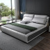 Genuine Leather Double Bed Soft Package Luxury Modern Minimalist Master Bedroom Smart Adjustable 2m Bed