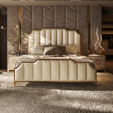 Genuine Leather Luxury Bed Modern Master Bedroom Highend Atmospheric Wedding Bed Solid Wood Storage Italian Simple Double Bed Genuine Leather Luxury Bed Modern Master Bedroom Highend Atmospheric Wedding Bed Solid Wood Storage Italian Simple Double Bed