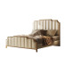 Genuine Leather Luxury Bed Modern Master Bedroom Highend Atmospheric Wedding Bed Solid Wood Storage Italian Simple Double Bed Genuine Leather Luxury Bed Modern Master Bedroom Highend Atmospheric Wedding Bed Solid Wood Storage Italian Simple Double Bed