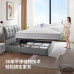 Modern Minimalist Leather Storage Bed Master Bedroom Luxury Atmosphere Soft Padded Double Bed Modern Minimalist Leather Storage Bed Master Bedroom Luxury Atmosphere Soft Padded Double Bed