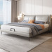 Leather Bed Modern Minimal Luxury Wedding Bed Double Bed Italian Light Luxury Bed Leather Bed Modern Minimal Luxury Wedding Bed Double Bed Italian Light Luxury Bed