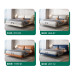 Leather Bed Modern Minimal Luxury Wedding Bed Double Bed Italian Light Luxury Bed Leather Bed Modern Minimal Luxury Wedding Bed Double Bed Italian Light Luxury Bed