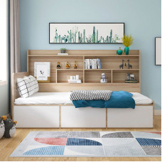 Small Apartment WallSide Cabinet Combination High Chest Storage Single Person with Bookshelf Tatami Bed Children Bed Small Apartment WallSide Cabinet Combination High Chest Storage Single Person with Bookshelf Tatami Bed Children Bed