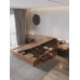 Nordic Minimalistic Double Bed Modern Japanese Style High Box Bedmaster Bedplate Wedding Bed Storage Bed
