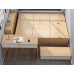 Small Single Bed Lounger Desk Storage Bed Footprint Space Saver Combination Customized Children Bed