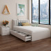 Modern Scandinavian Bedroom Storage for Single Bed 120cm Drawer for Adults