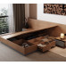 Japanese Tatami Double Bed High Cabinet Storage 180cm Bed Modern Minimalistic Pneumatic Bed Master Bedroom Low Bed Japanese Tatami Double Bed High Cabinet Storage 180cm Bed Modern Minimalistic Pneumatic Bed Master Bedroom Low Bed
