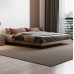 Floating Bed Minimalist Tatami Bed No Headboard Loft Residential Style Low Platform Suspended Bed Floating Bed Minimalist Tatami Bed No Headboard Loft Residential Style Low Platform Suspended Bed