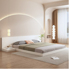 Modern Simplicity 180cm Double Low Bed Loft Apartment Floor Bed Modern Simplicity 180cm Double Low Bed Loft Apartment Floor Bed