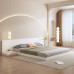 Modern Simplicity 180cm Double Low Bed Loft Apartment Floor Bed Modern Simplicity 180cm Double Low Bed Loft Apartment Floor Bed