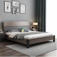 Nordic Modern Minimalist 180cm Double Bed Economy Solid Wood Bed for Rent With High Storage Bed Nordic Modern Minimalist 180cm Double Bed Economy Solid Wood Bed for Rent With High Storage Bed