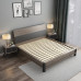 Nordic Modern Minimalist 180cm Double Bed Economy Solid Wood Bed for Rent With High Storage Bed