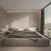 Scandinavian Luxury Tatami Floor Master Bed Sofa Cloth Art Bed Double Bed Minimalist Modern Simple Low Bed Wedding Bed