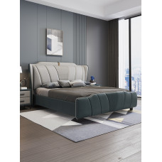 Light Luxury Nonwash Tech Bed Modern Minimalist 18m Double Person 15 Soft Back Main Bedroom Nordic Box Fabric Wedding Bed
